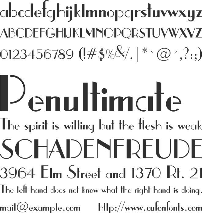 stencil1935 font preview