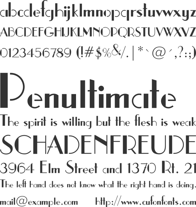 stencil1935 font preview