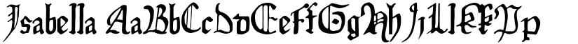 Isabella font
