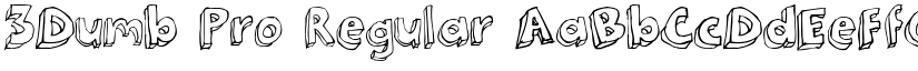 3Dumb Pro Regular font