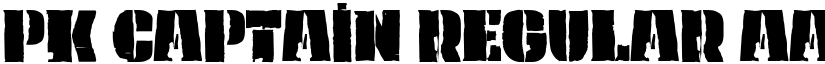 PK Captain Regular font