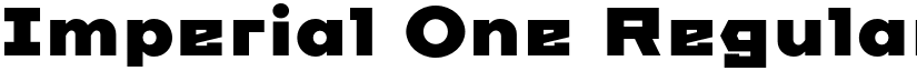 Imperial One Regular font