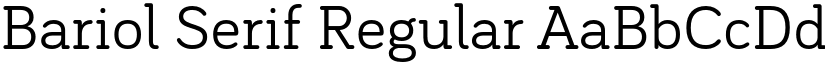 Bariol Serif Regular font