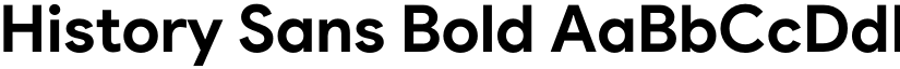 History Sans Bold font