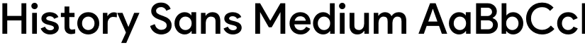 History Sans Medium font