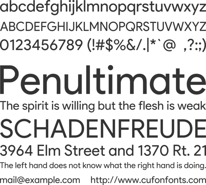 History Sans font preview