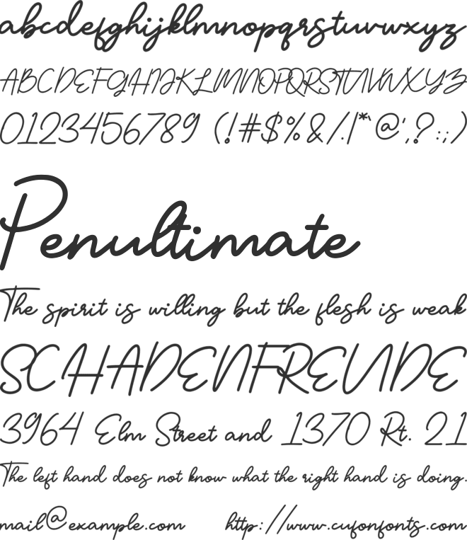 Geofanny font preview