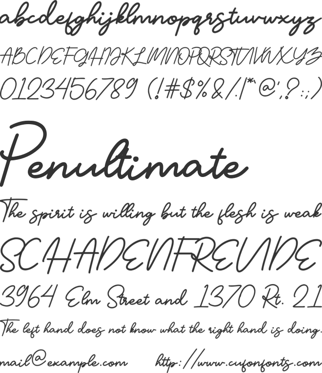 Geofanny font preview