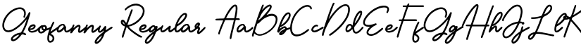 Geofanny Regular font