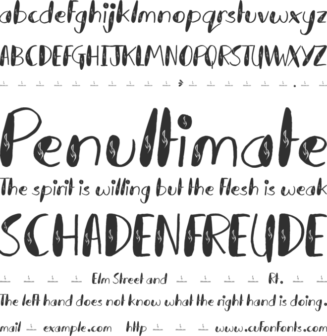 Kid Splash Personal Use font preview