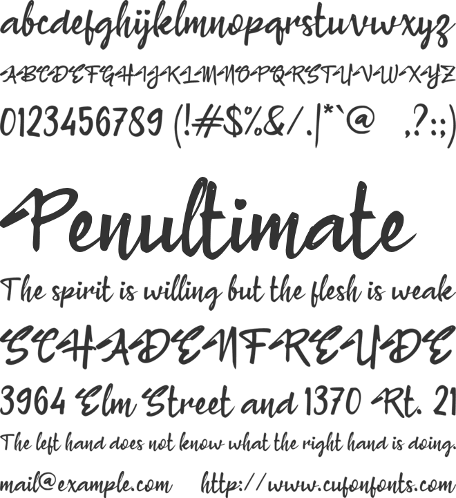 b Buka Loker font preview