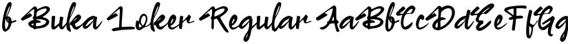 b Buka Loker Regular font