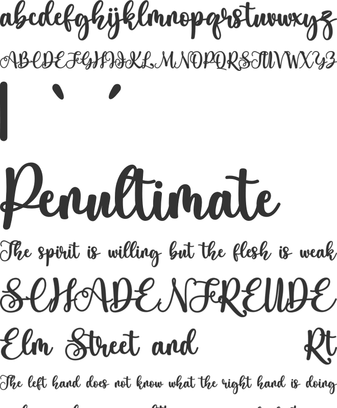 Beauty Summer font preview