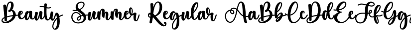 Beauty Summer Regular font
