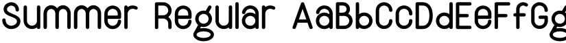 Summer Regular font
