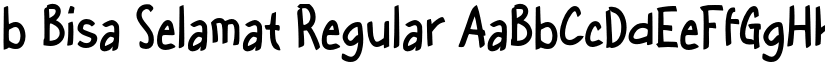 b Bisa Selamat Regular font