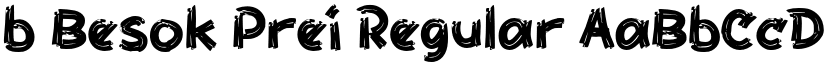 b Besok Prei Regular font