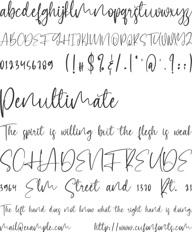 Obsessive font preview