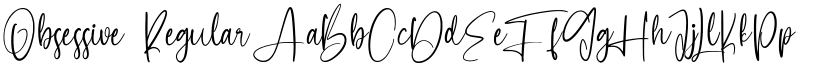 Obsessive Regular font