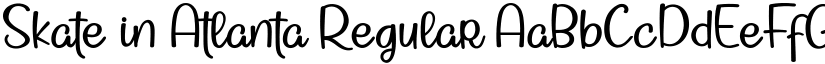 Skate In Atlanta Regular font