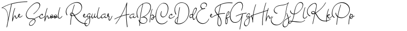 The School Regular font