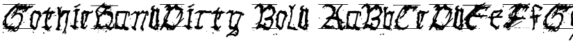 GothicHandDirty Bold font