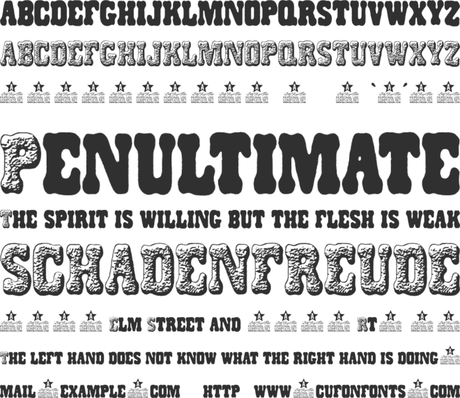 DOGSNACKS PERSONAL USE font preview