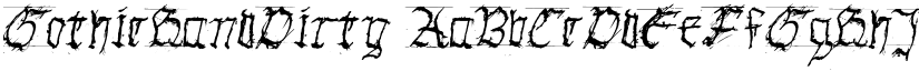 GothicHandDirty font