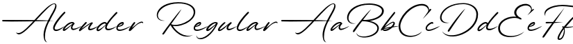 Alander Regular font