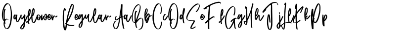Dayflower Regular font