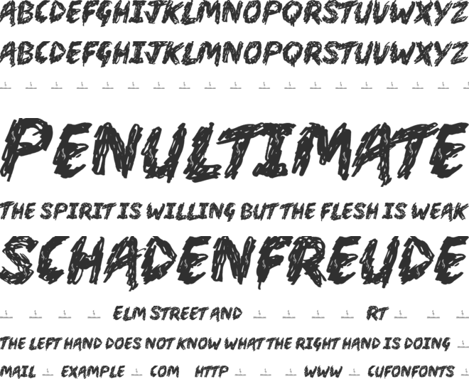 Market Street Personal Use font preview