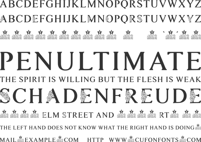 ROSEMARRYE PERSONAL USE font preview