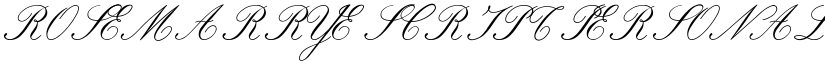 ROSEMARRYE SCRIPT PERSONAL USE Italic font