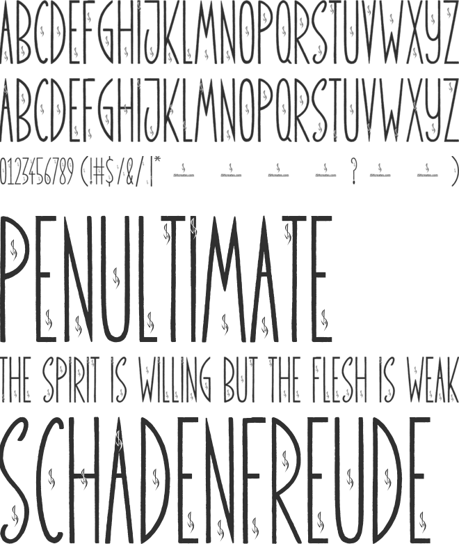 Sunshine Street Personal Use On font preview