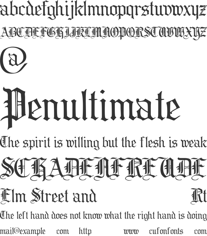 Collins font preview