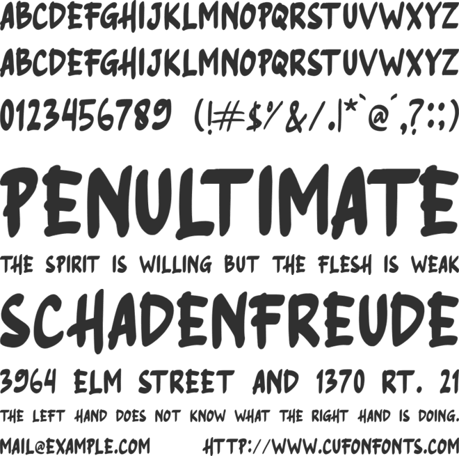 NORTHLAND font preview