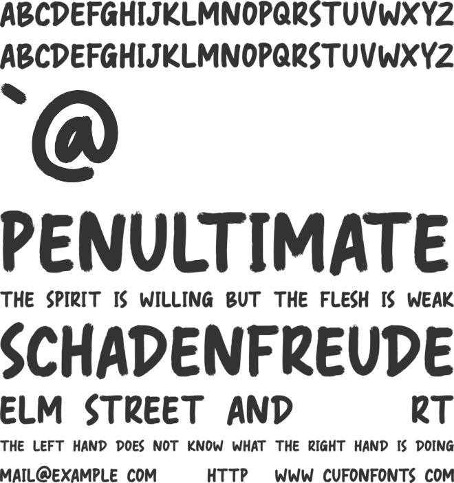 Father Christmas font preview