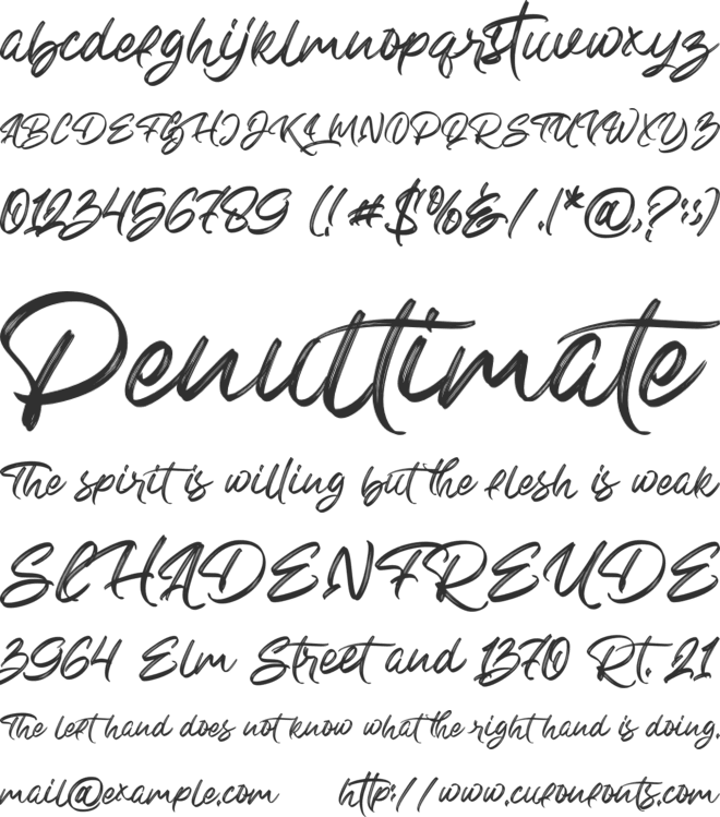Bright Heritage Textured font preview