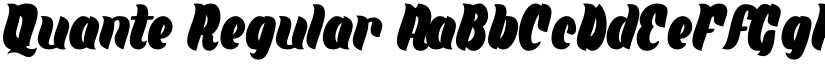 Quante Regular font