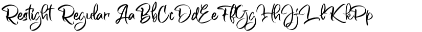 Restight Regular font