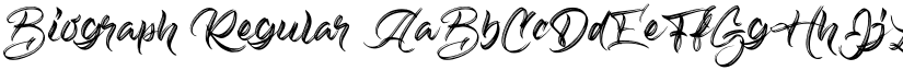 Biograph Regular font