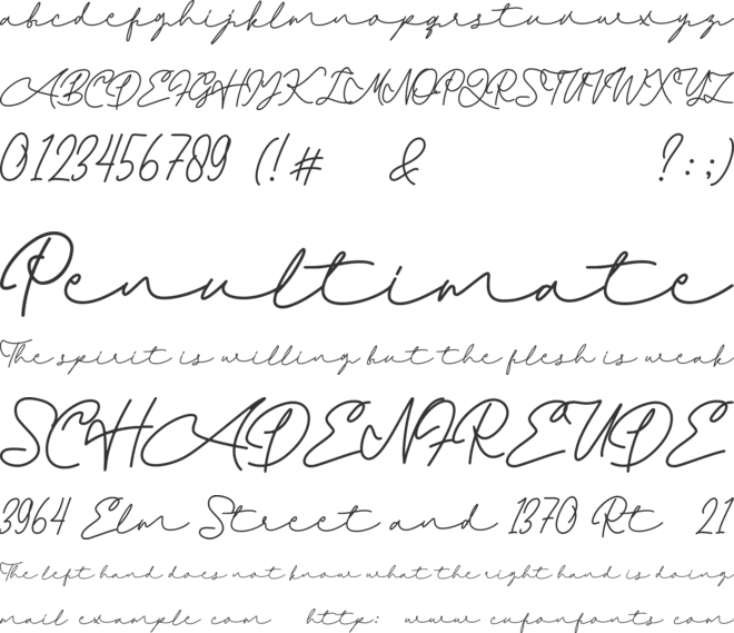 Ballantik font preview