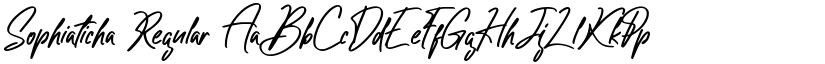 Sophiaticha Regular font