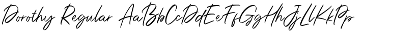 Dorothy Regular font