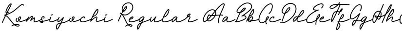 Komsiyochi Regular font
