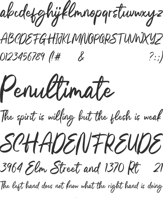 Helloo Gladiattor font preview