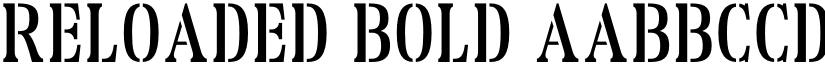 Reloaded Bold font