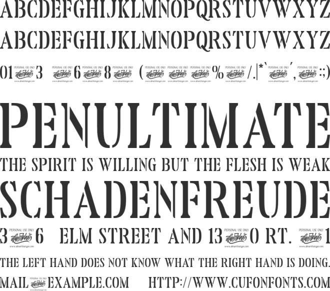 Reloaded font preview