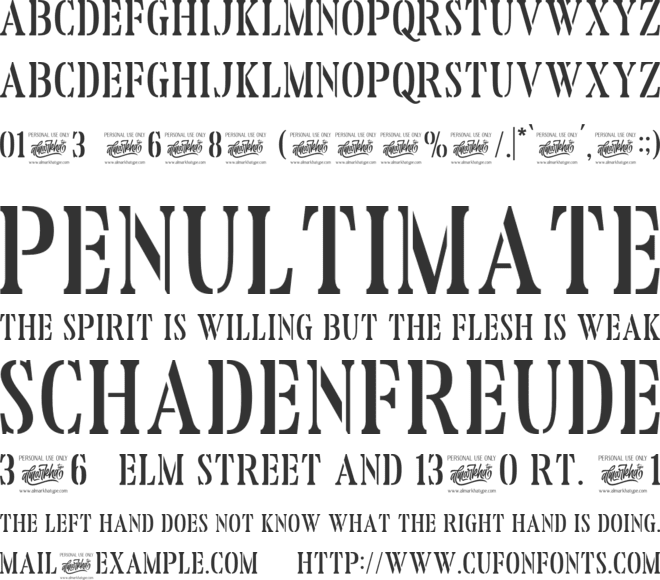 Reloaded font preview