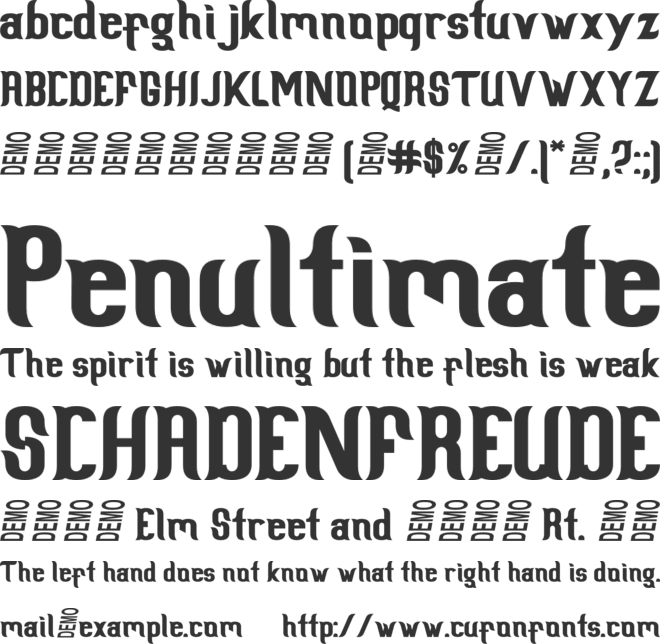 Scientist Castle font preview